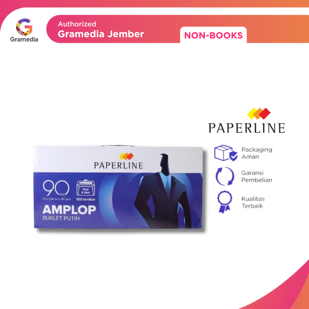 

Amplop Putih Polos Paperline Envelope 90 Pps - Gramedia Jember