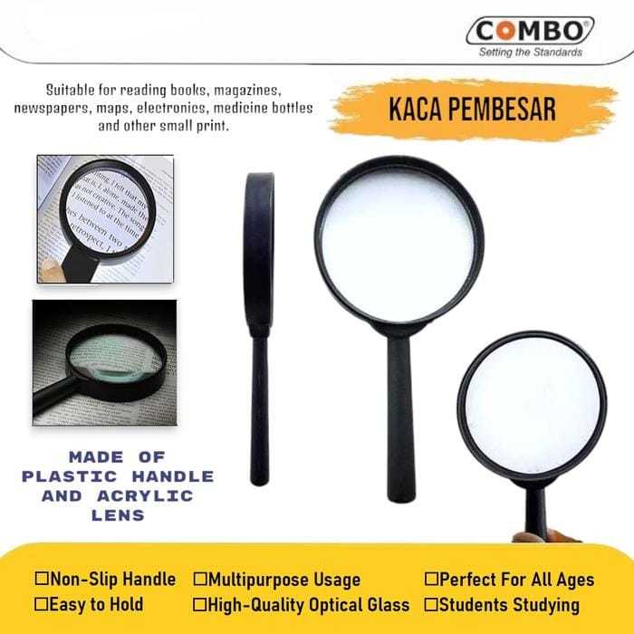 

Kaca Pembesar / Loupe / Magnifying Glass 100mm Combo