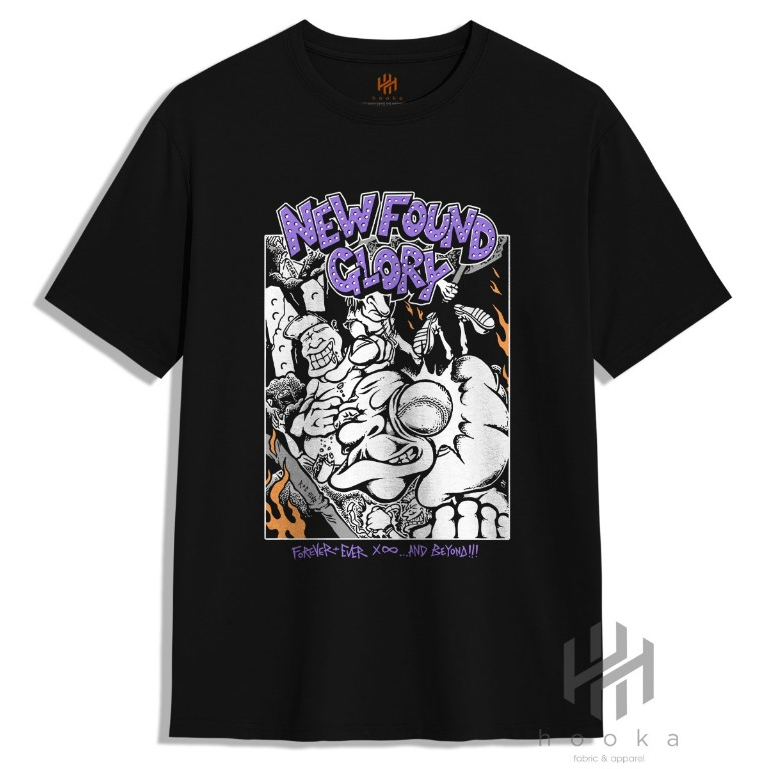 Kaos NEW FOUND GLORY HOOKA Distro Premium Kaos Band NEW FOUND GLORY