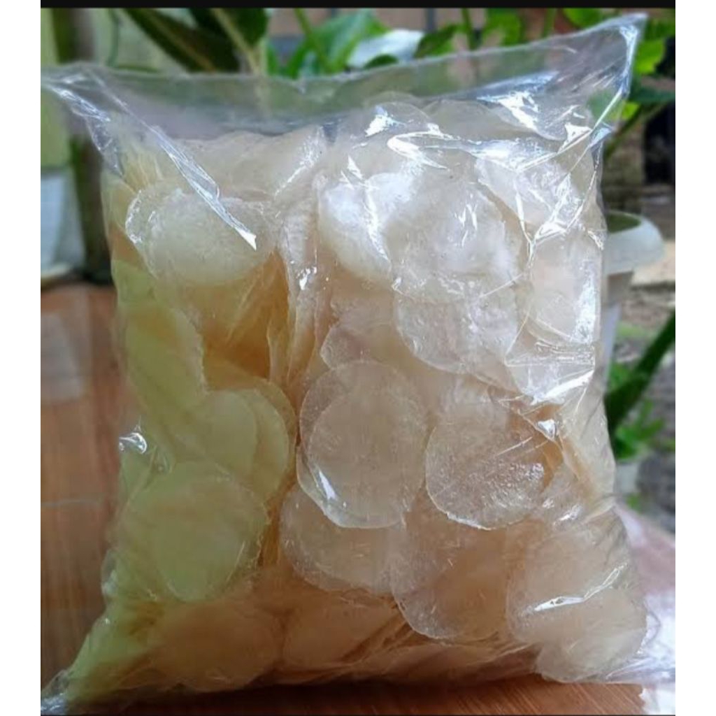

Keripik kaca/pikca bulat mentah siap masak 1kg