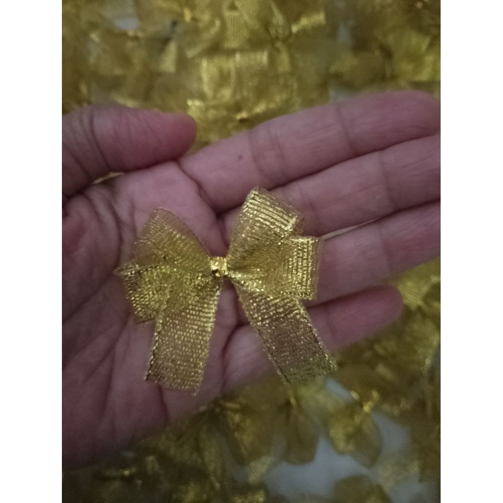 

pita souvenir gold/aplikasi pita jadi/pita tempel hampers