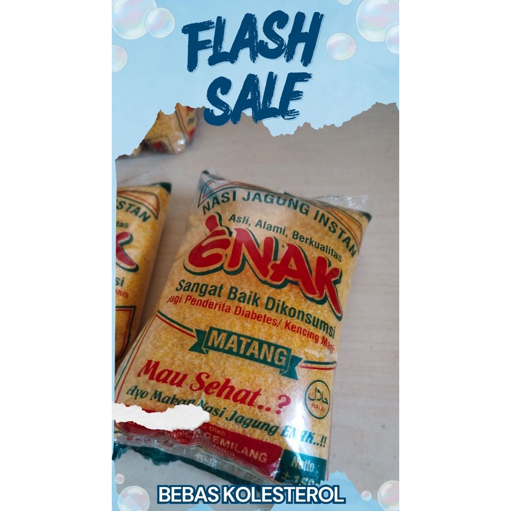 

Nasi jagung instan (150grm x1Pcs) Beras jagung instan Ampok siap saji baik untuk penderita diabetes