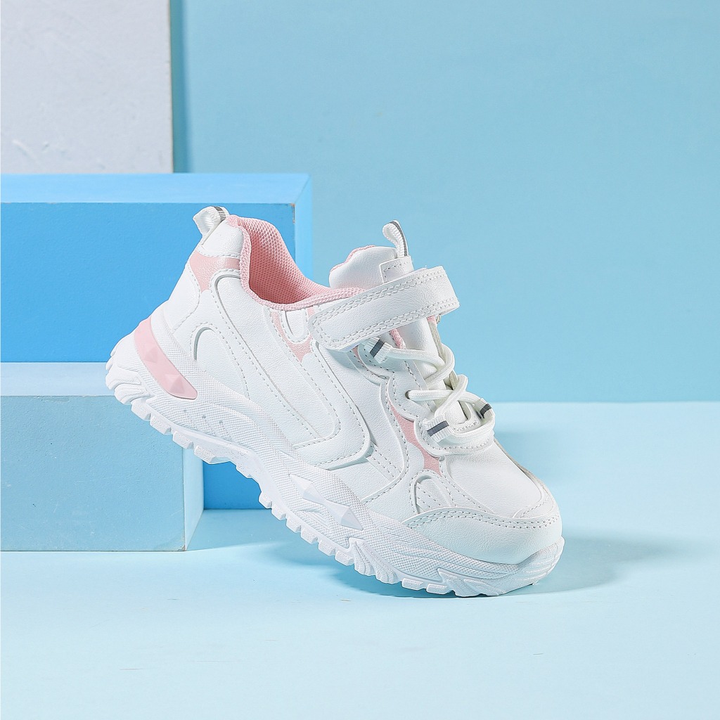 Sepatu Anak Putih Sneakers 27-31 Anak Perempuan Lakilaki Tinggi 3cm - FTA2855