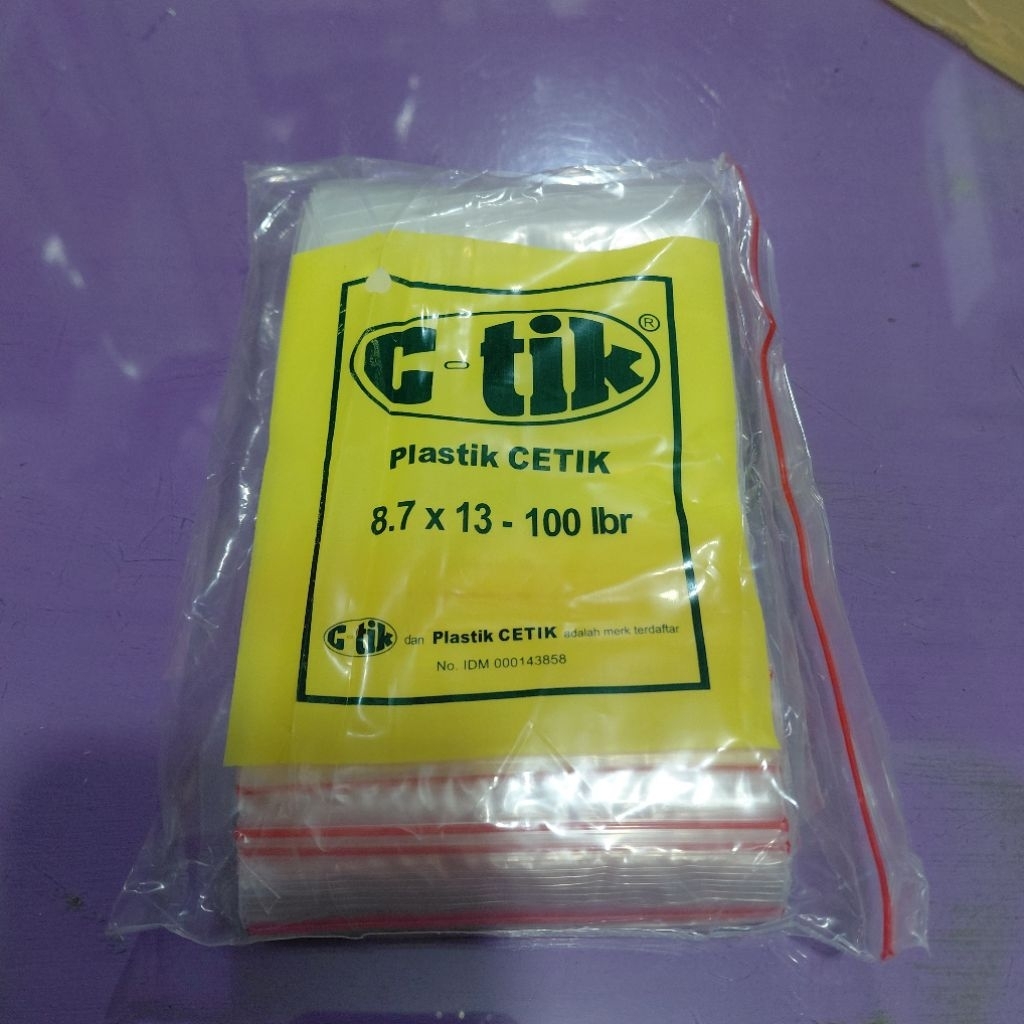 plastik cetik c-tik 8,7x13