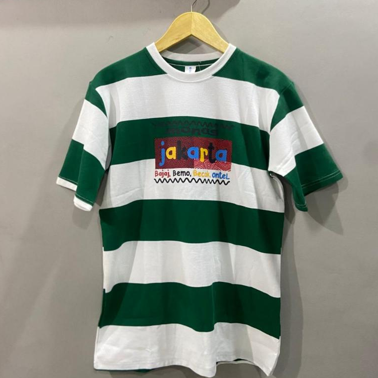 KAOS JAKARTA MOTIF SALUR BAJU JAKARTA PRIA DAN WANITA KAOS DEWASA OLEH-OLEH JAKARTA SOUVENIR JAKARTA