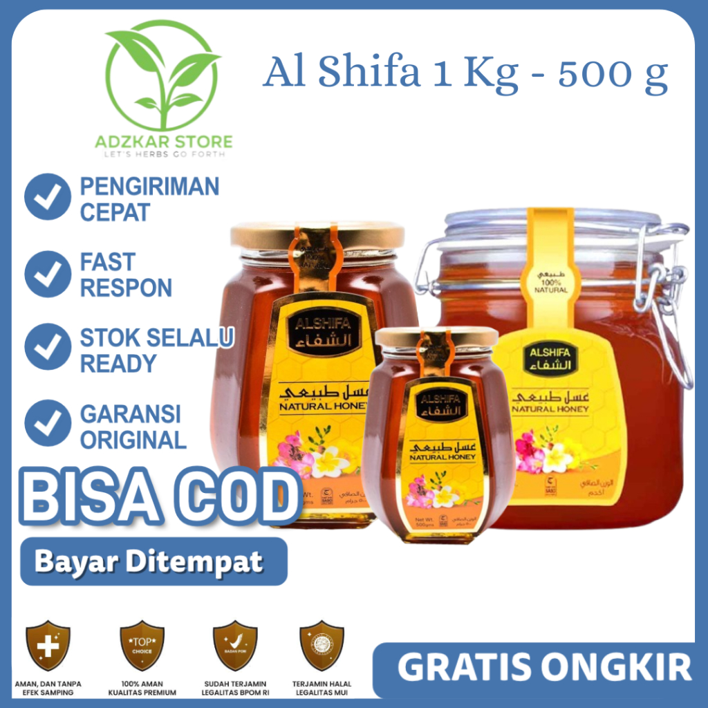 

Madu Al shifa - Natural Honey Al shifa Original Impor Arab 1KG - 500G Dijamin Original