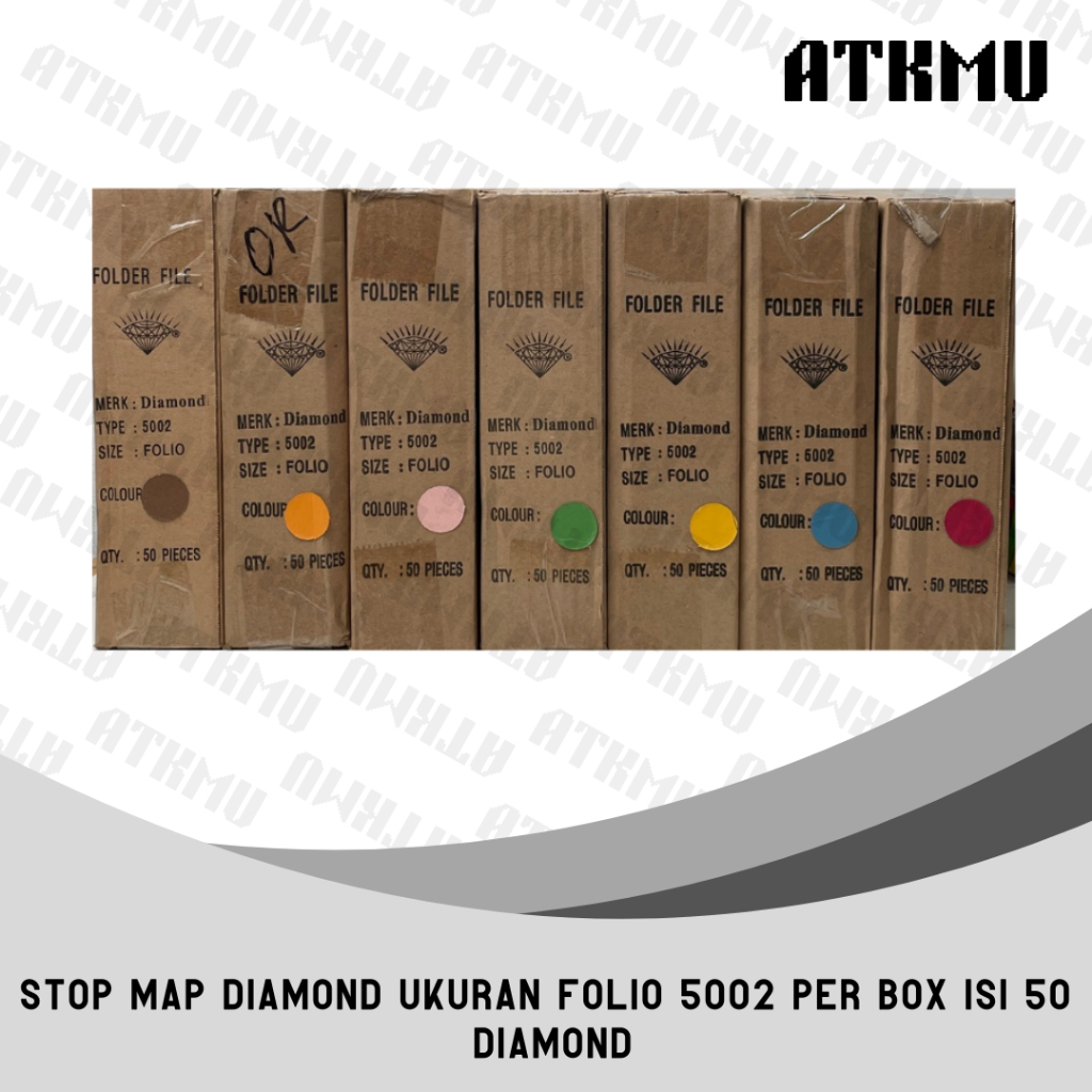 

Map Kertas DIAMOND 5002 Folio/F4 1 Dus isi 50 Lembar