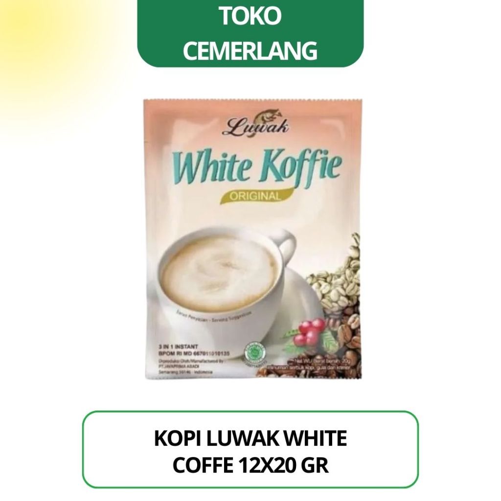 

Kopi Luwak White Coffee isi 12 x 20 gr