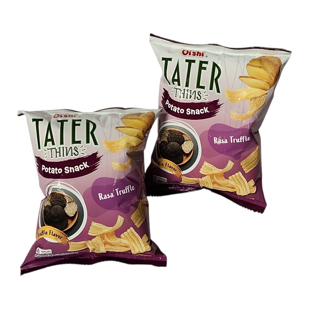 

Oishi Tater Thins Potato Snack - Netto 14 gr