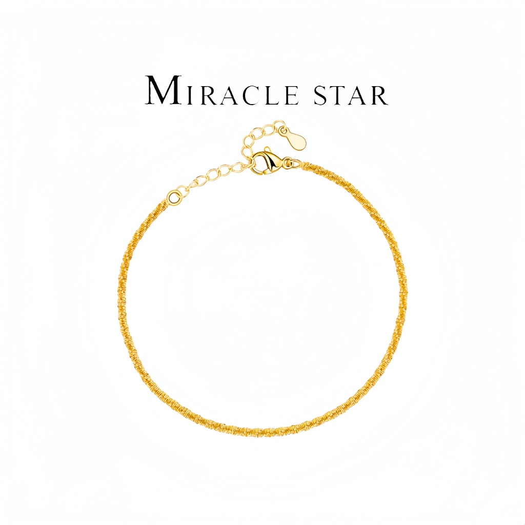 Dear Me - Harmony Bracelet 925 Sterling Silver with 14K Gold Plating / Gelang Emas