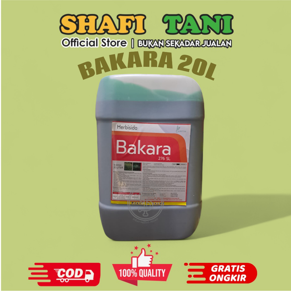 HERBISIDA BAKARA 490L 20 liter - isopropilamina glifosat 490 G/L bahan aktif sama dengan roundup & g