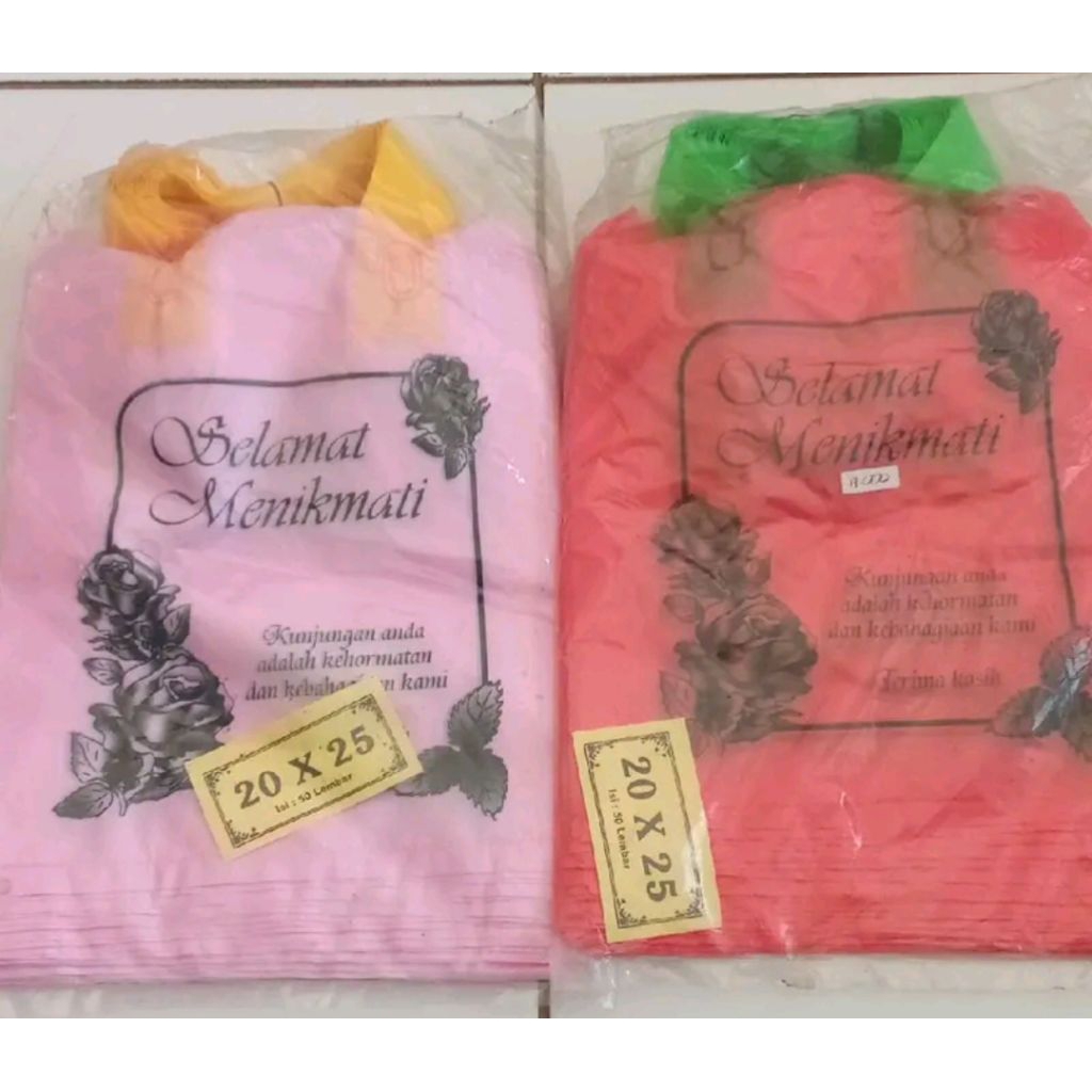 

tas plastik hajatan tas panfit tas kresek selamat menikmati