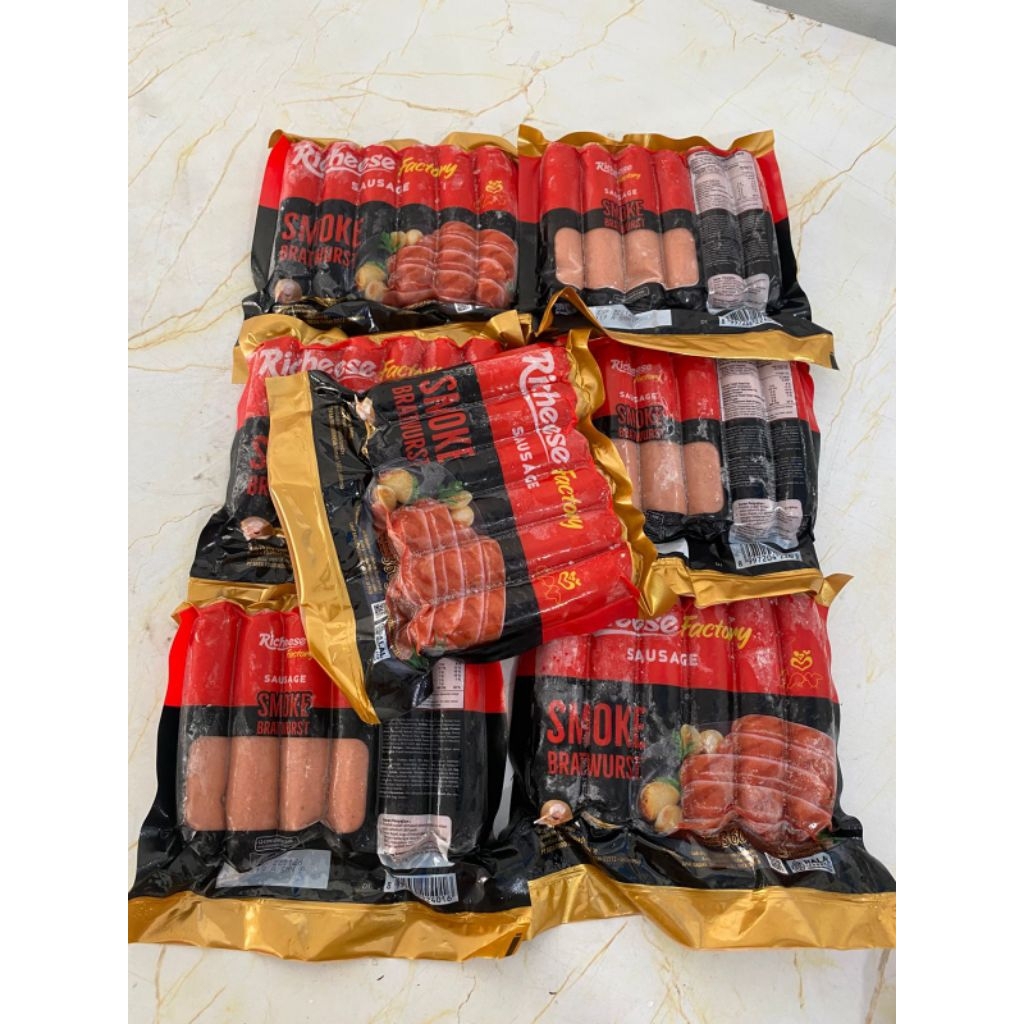 

smoke bratwurst sausage Richeese factory 360g