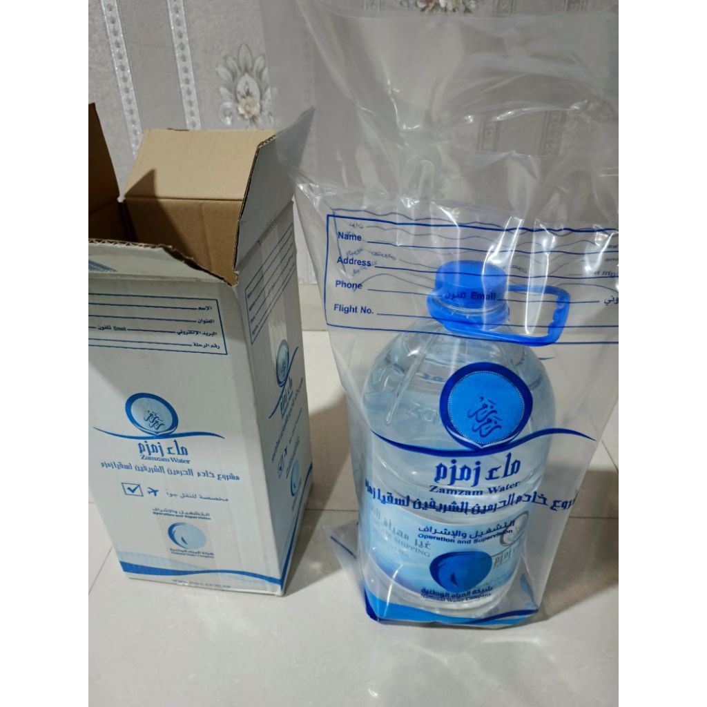 

Air Zam zam 5 liter Murni Terjamin 100%