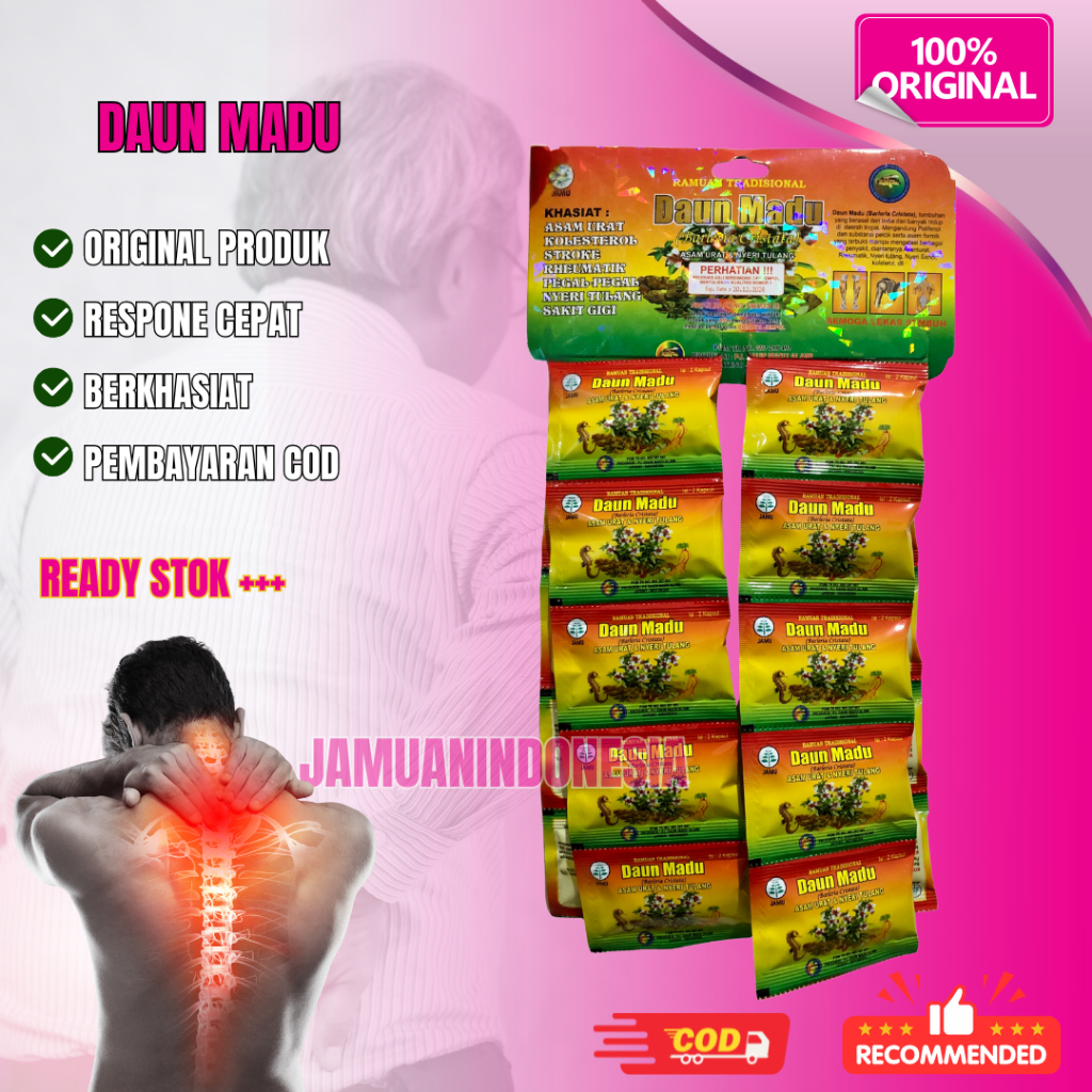 

daun madu kapsul || kuning 1 renceng original