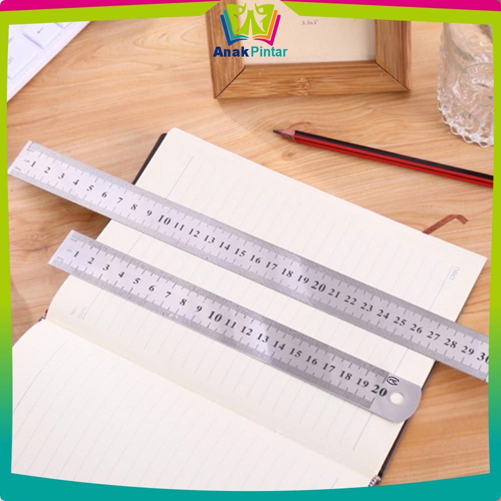 

EC Penggaris Besi 50CM Peralatan Sekolah / Ruler Penggaris Stainless Alat Ukur Serbaguna Anak Pintar A107