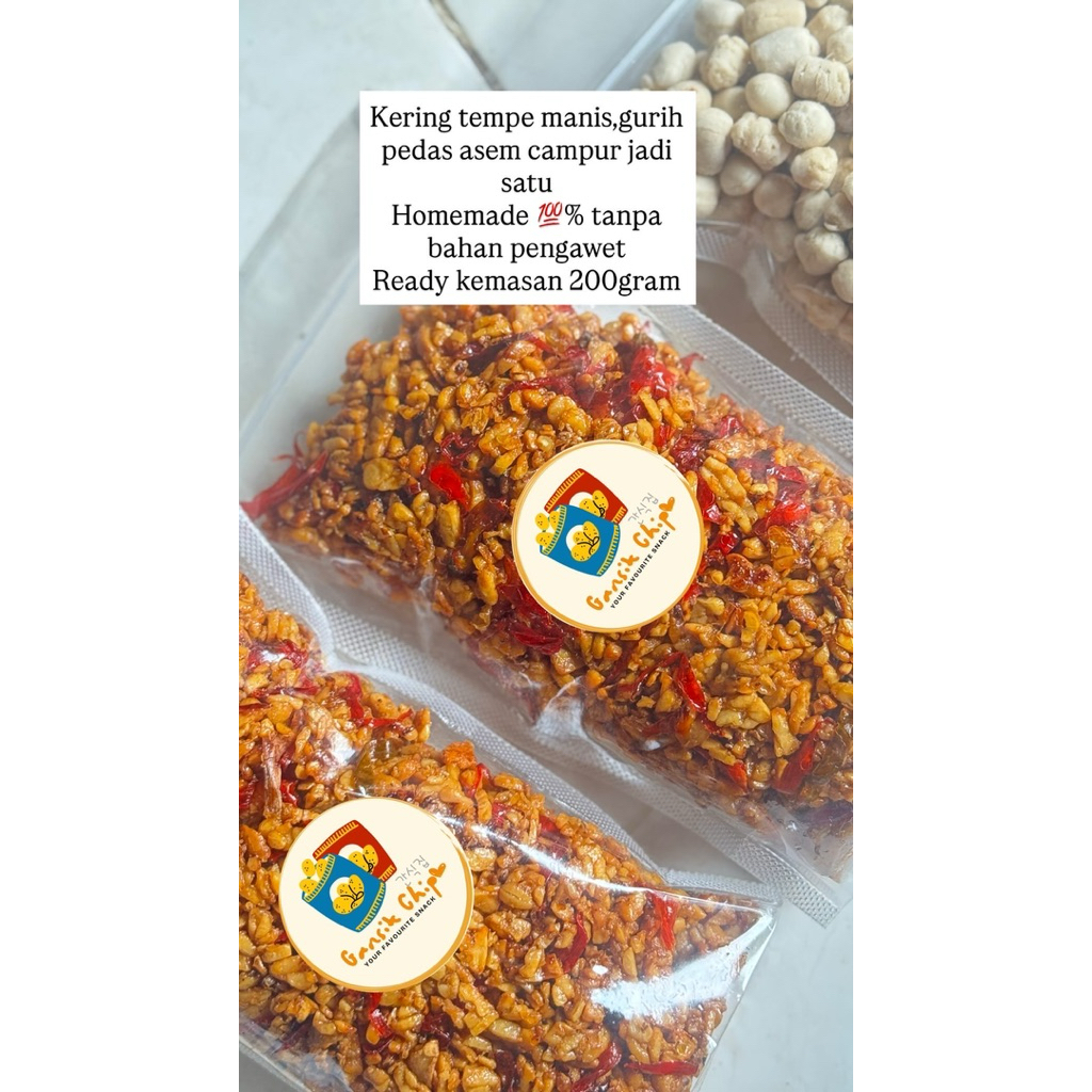 

kering tempe pedas manis asem by gansik chip