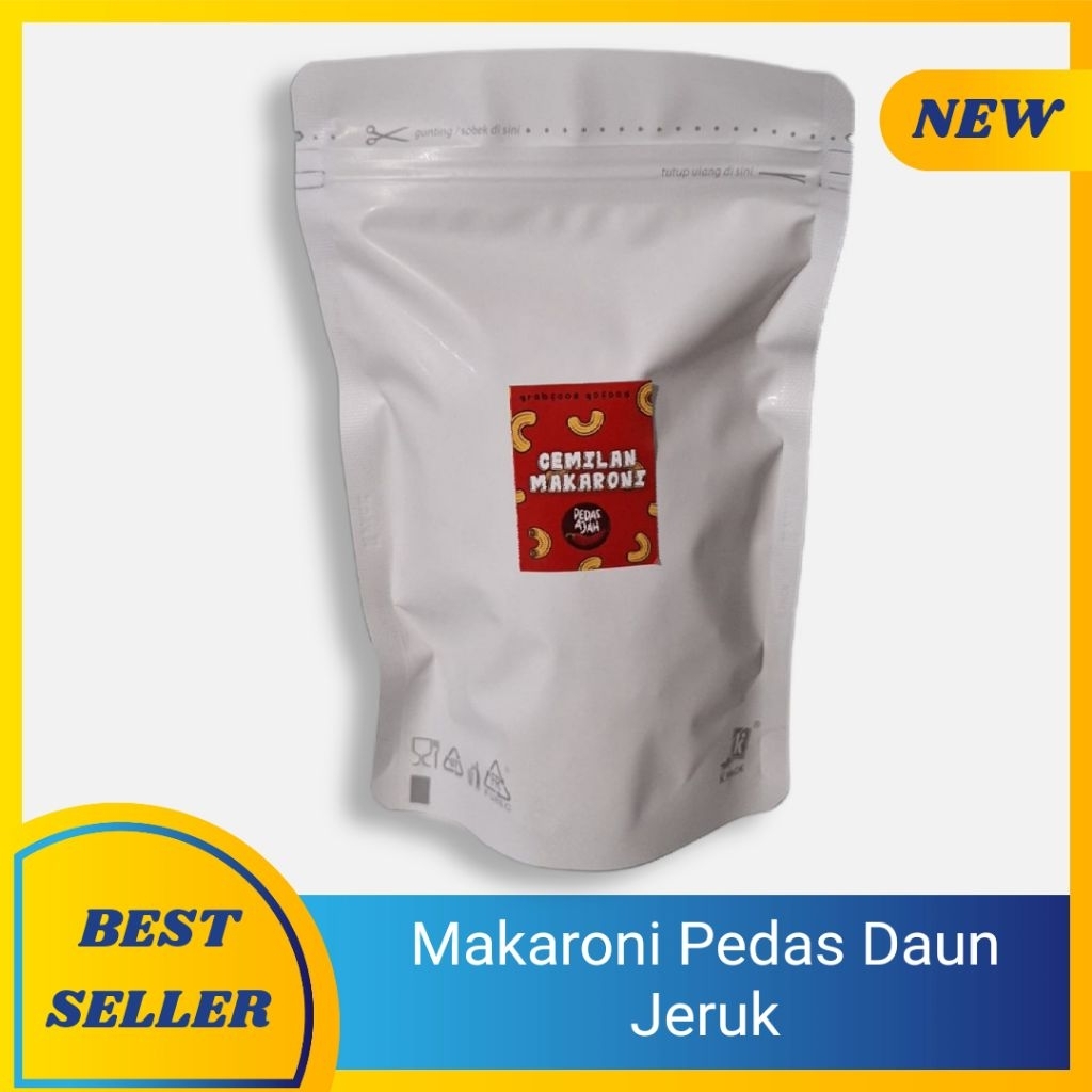 

Cemilan / Snack / Makanan Ringan/ Makaroni Pedas Daun Jeruk 85gr