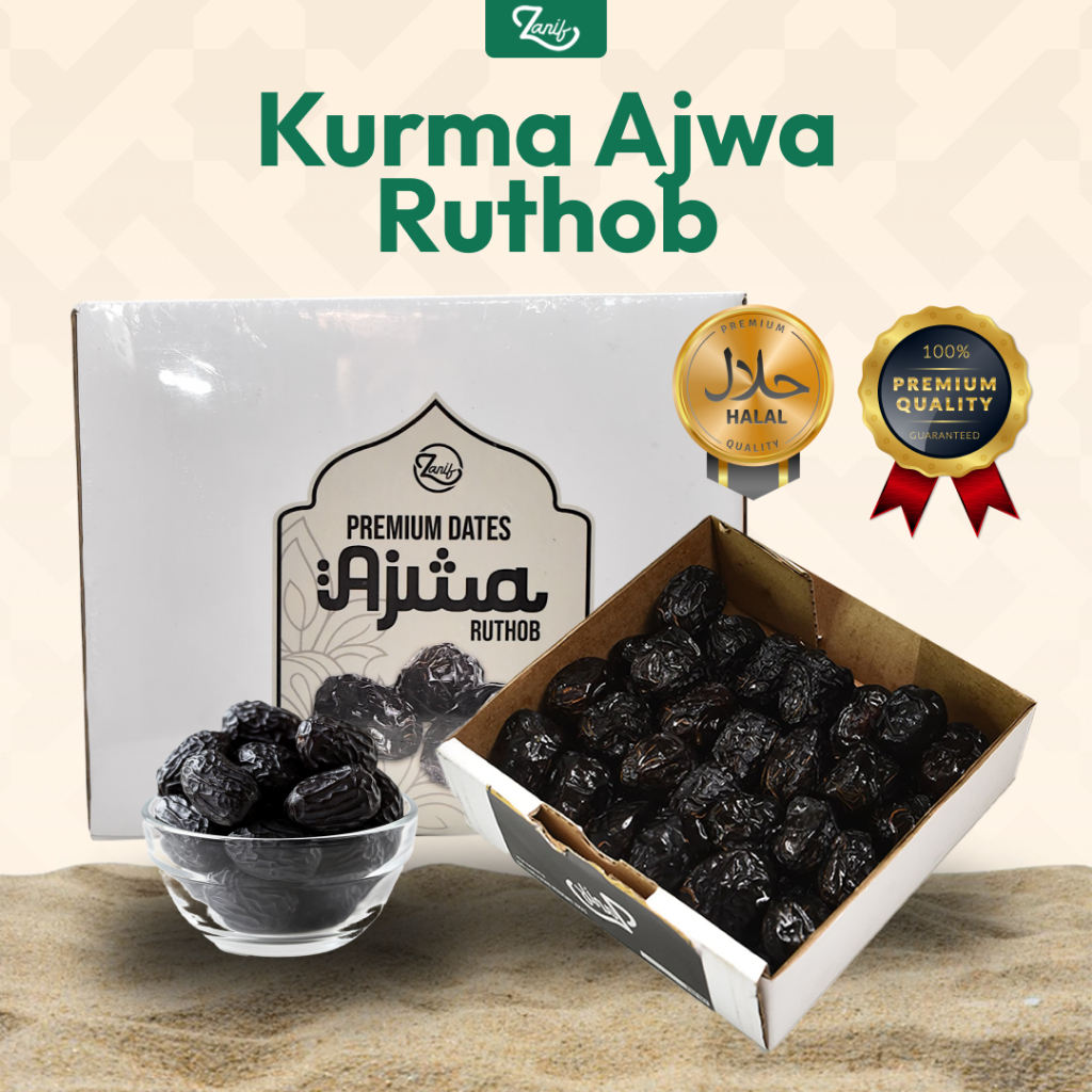 

Zanif Store - Kurma Ajwa Ruthob Zanif VIP | Rutob Ajwa Original Premium