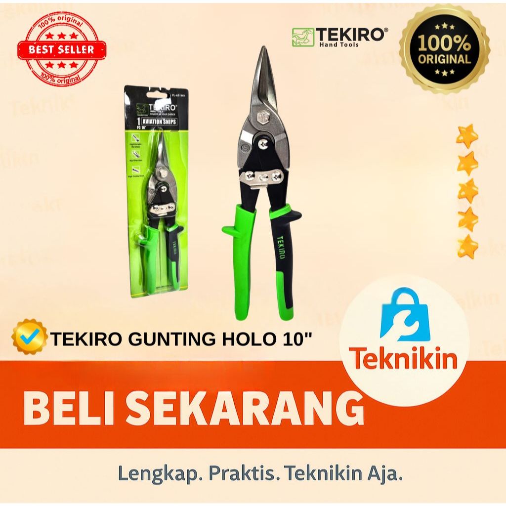 

Gunting Holo 10 inch / Gunting Baja Ringan Seng | TEKIRO