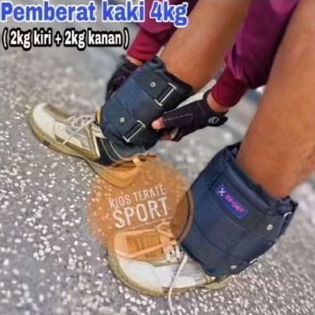 Pemberat kaki 4kg banding kaki 2kg kanan 2kg kiri