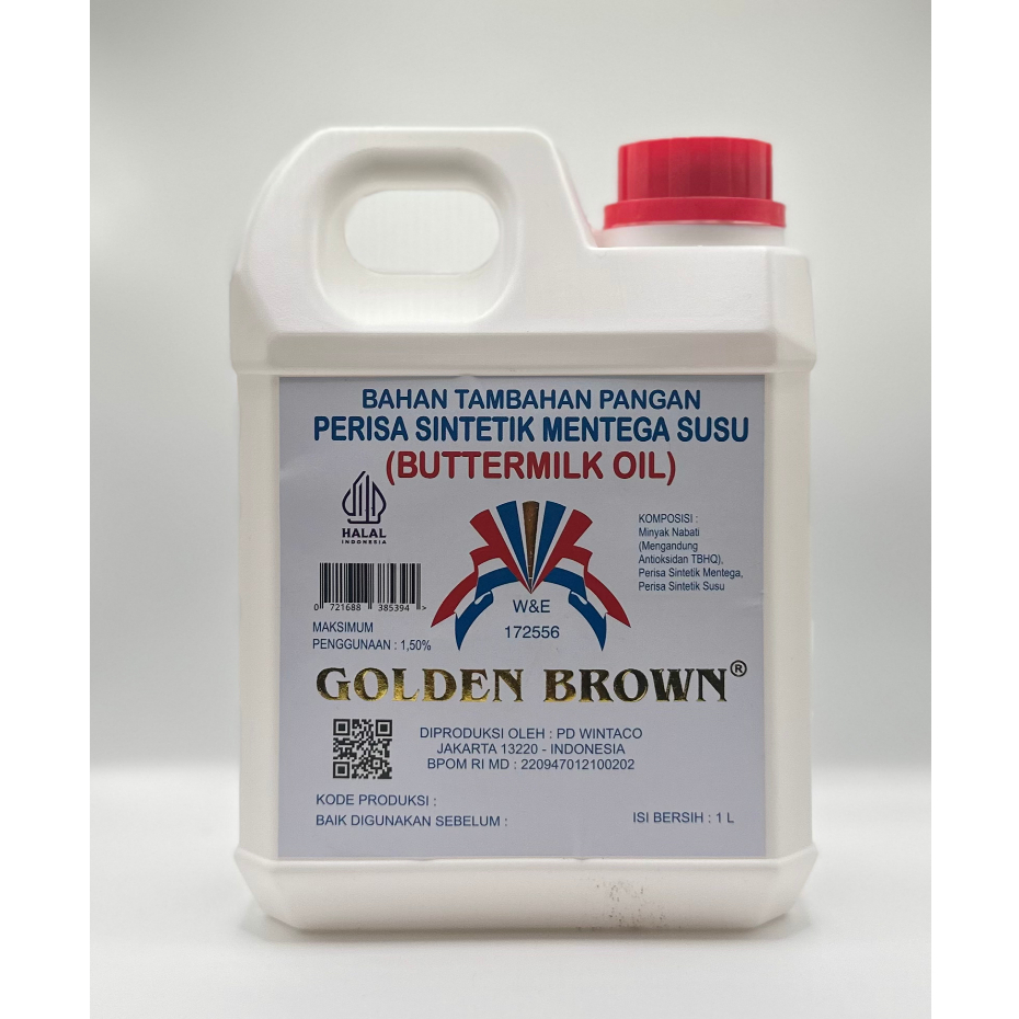 

[HARGA SPESIAL!] Buttermilk Oil (Sintetik Mentega Susu) Golden Brown 1 Kg
