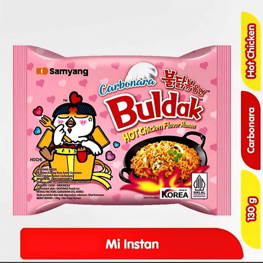 

SAMYANG MI INSTAN RAMEN AYAM PEDAS BULDAK CARBONARA 130gr