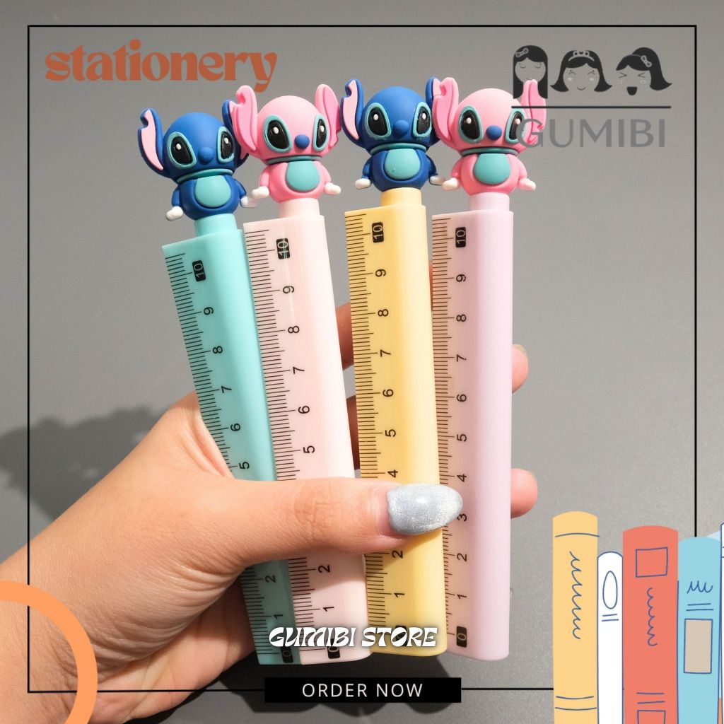 

PULPEN GEL STITCH FREE PENGGARIS 10CM PULPEN MULTIFUNGSI 2 IN 1 GEL PEN GRATIS PENGGARIS RULER LUCU TERMURAH GUMIBI STORE
