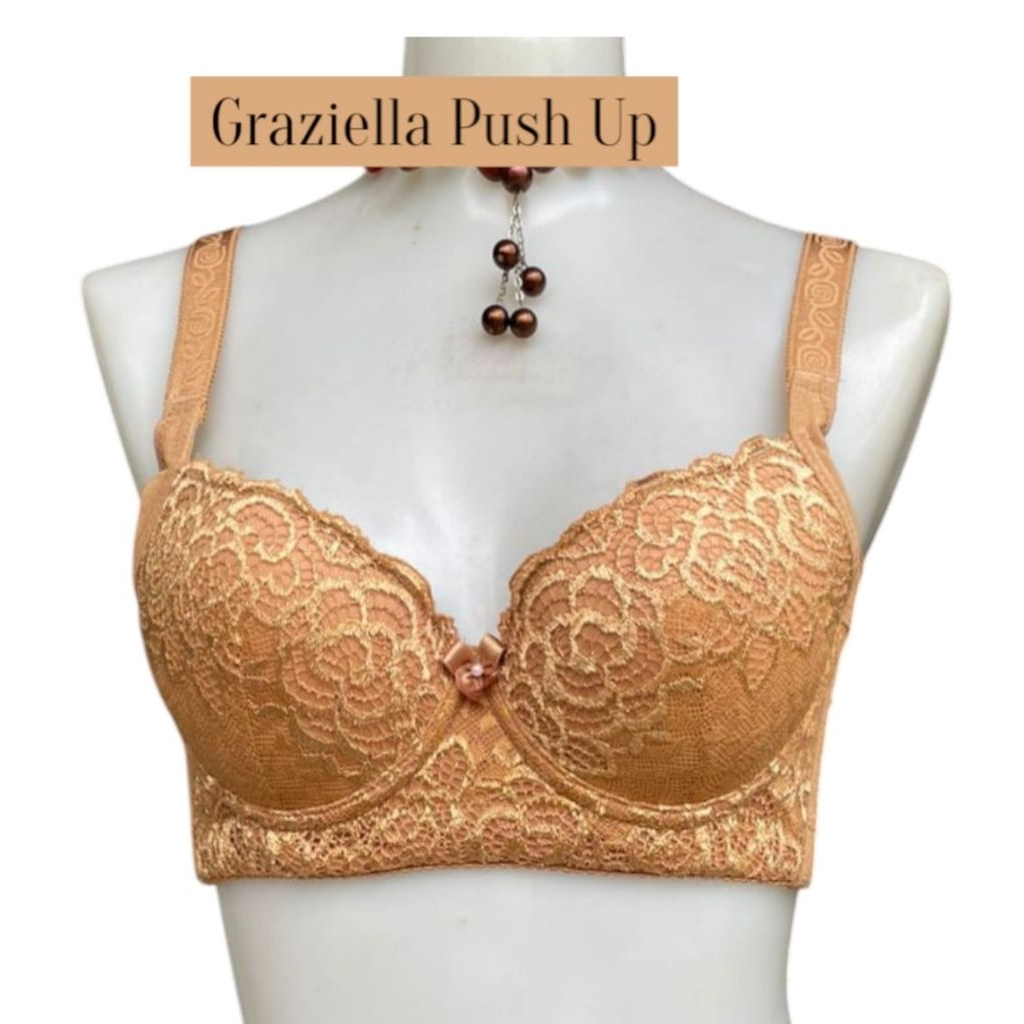 FIORI Bra GRAZIELLA Push up MILKCOFFEE | Bra Kawat Busa Push Up Germanium