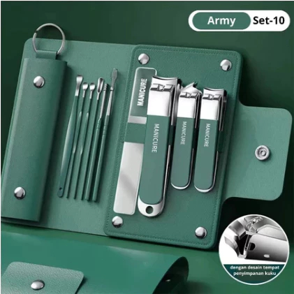 Gunting Kuku Set Dengan Desain Anti Berceceran Gunting Kuku Premium Carbon Steel,Gunting,Korek Telin