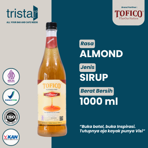 

Sirup Almond 1000 ml / Sirup Premium / Tofico Syrup 1 Liter