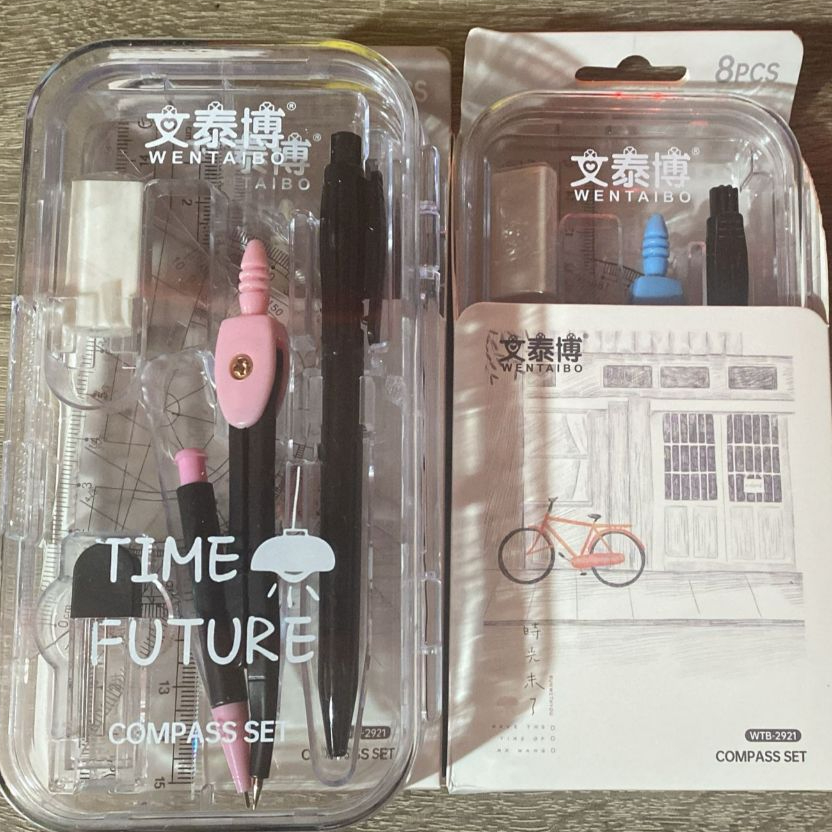 

Jangka Math Set Pencil / Jangka Set Penggaris Dan Pulpen WTB-2921 [2001003]