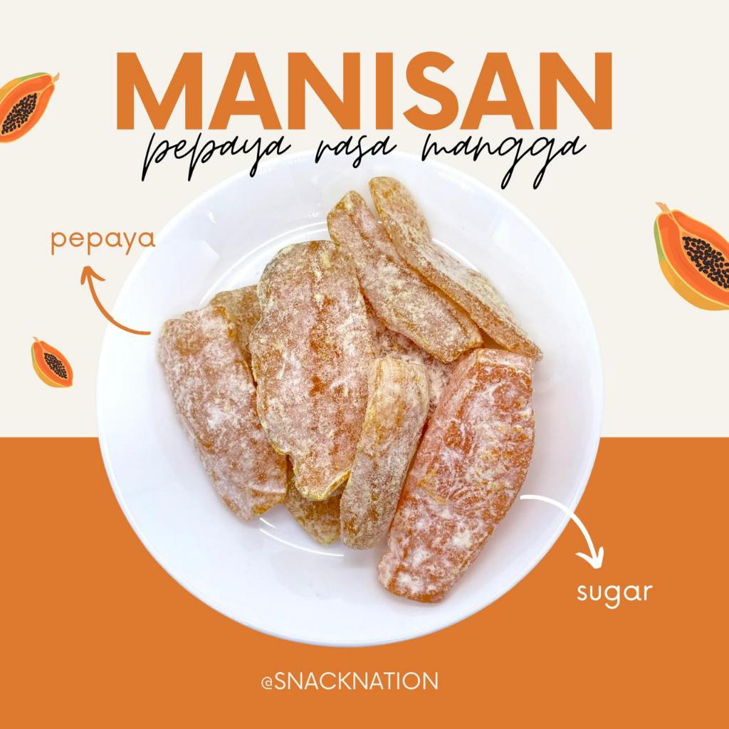 

MANISAN KERING BUAH PEPAYA RASA MANGGA KUALITAS PREMIUM 200 GRAM / 400 GRAM BUAH PEPAYA RASA MANGGA
