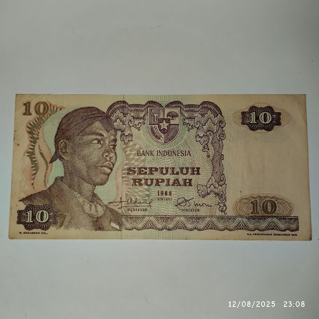 sepuluh rupiah sudirman