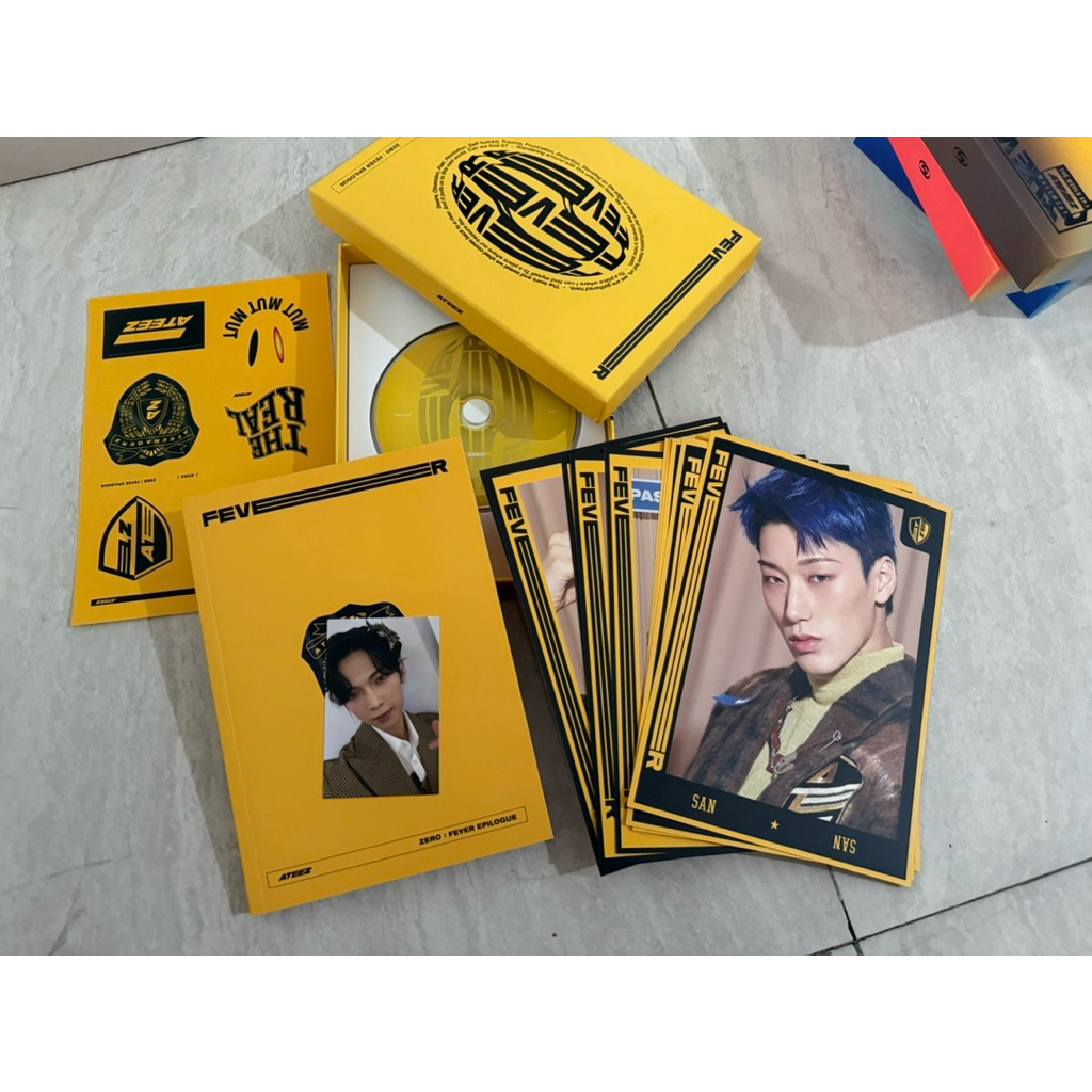 ateez fever epilogue the real hongjoong seonghwa yunho yeosang san mingi wooyoung jongho photocard