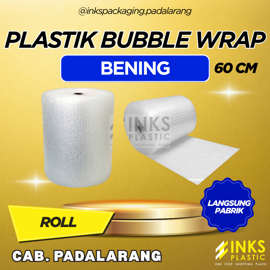 PLASTIK BUBBLE WRAP BENING 60 CM ROLL