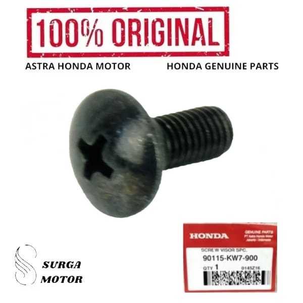 Baut, Screw Visor Motor Honda Supra X 125 Injection GTR K56F X 125 FI New 90115KW7900 90115-KW7-900 