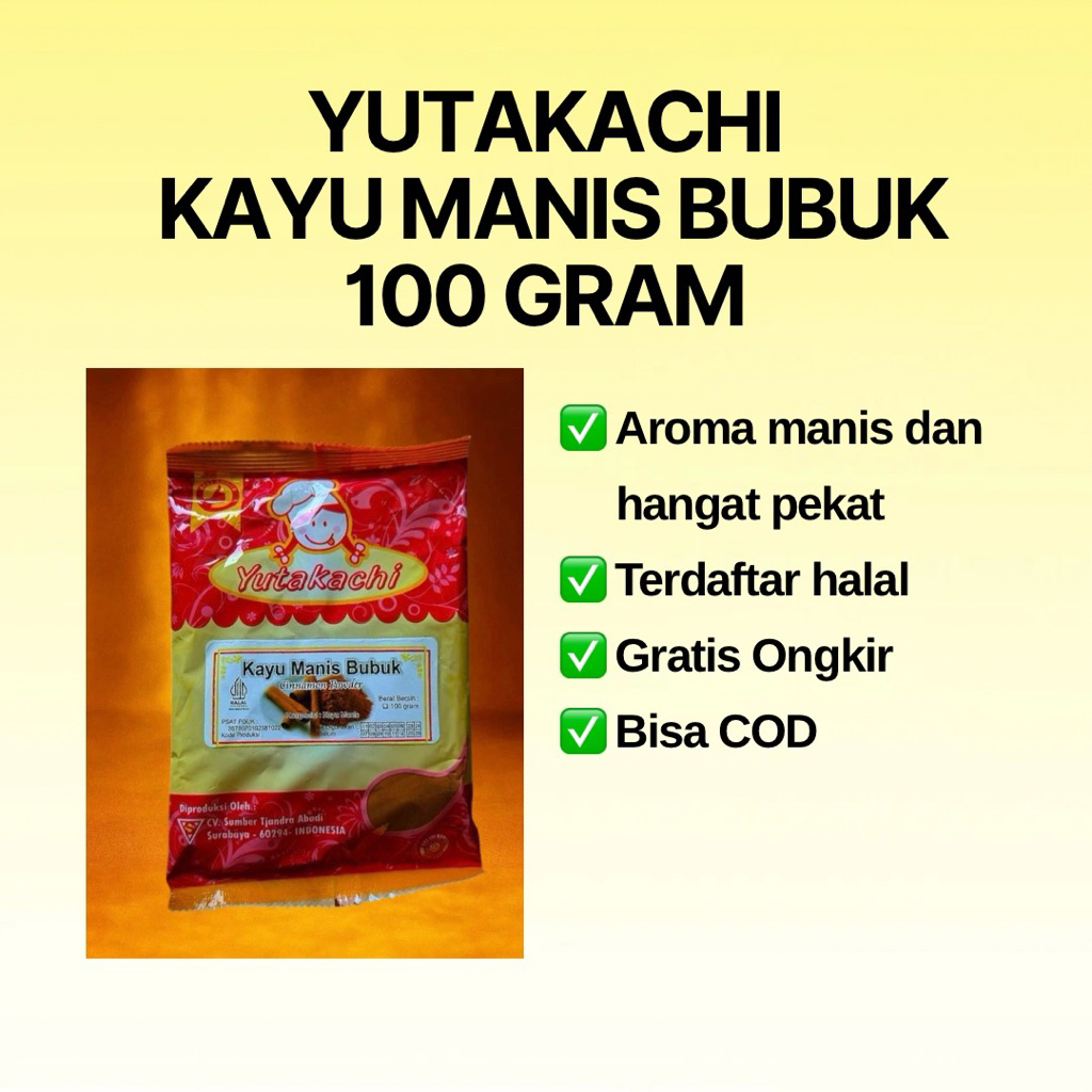 

Yutakachi Kayu Manis Bubuk 100 gram