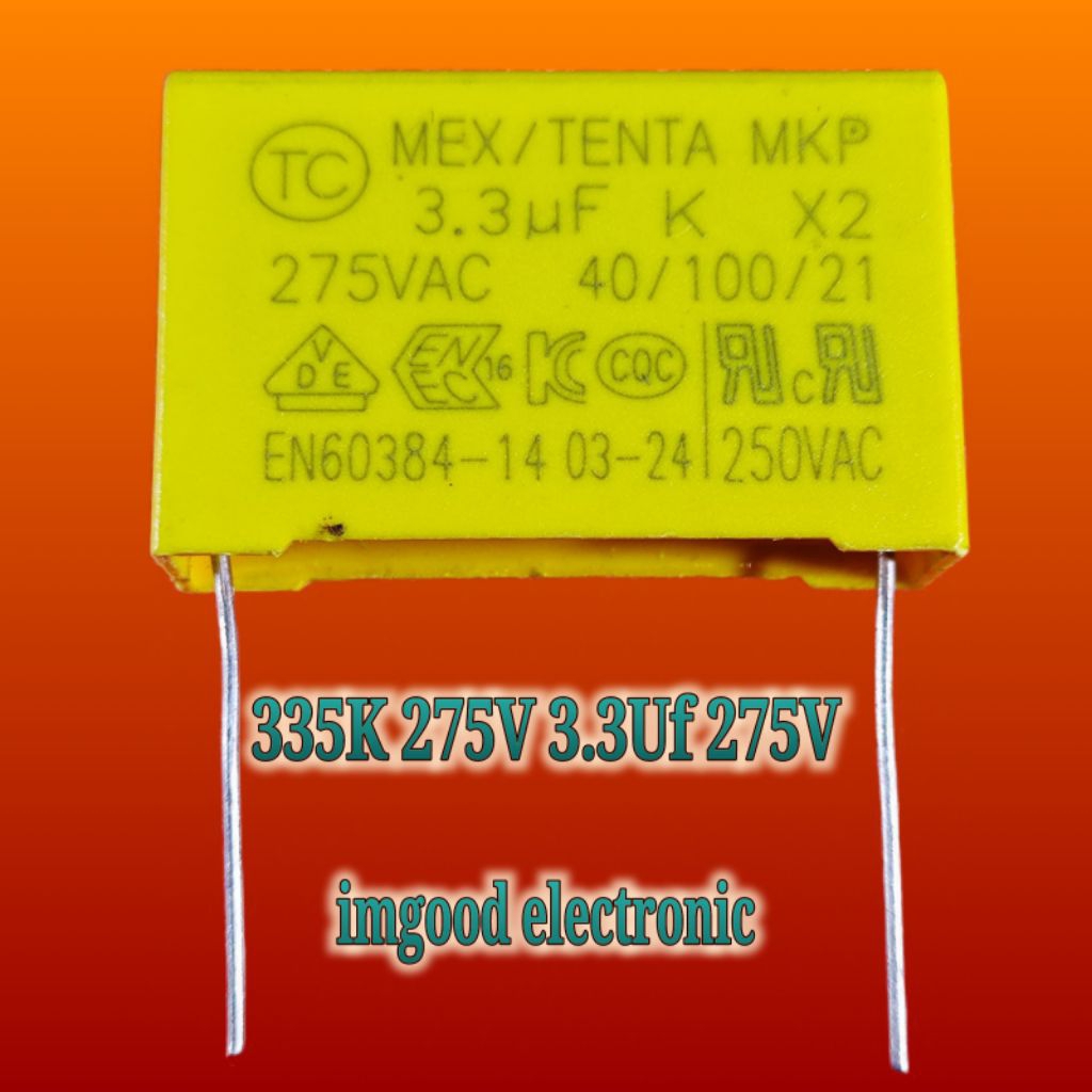 335 275V 335k 275v 3.3uf 275v kapasitor MK capacitor