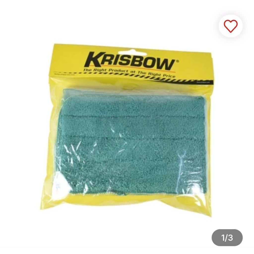 Krisbow Refill Kain Pel Microfiber Flat Mop 60 Cm