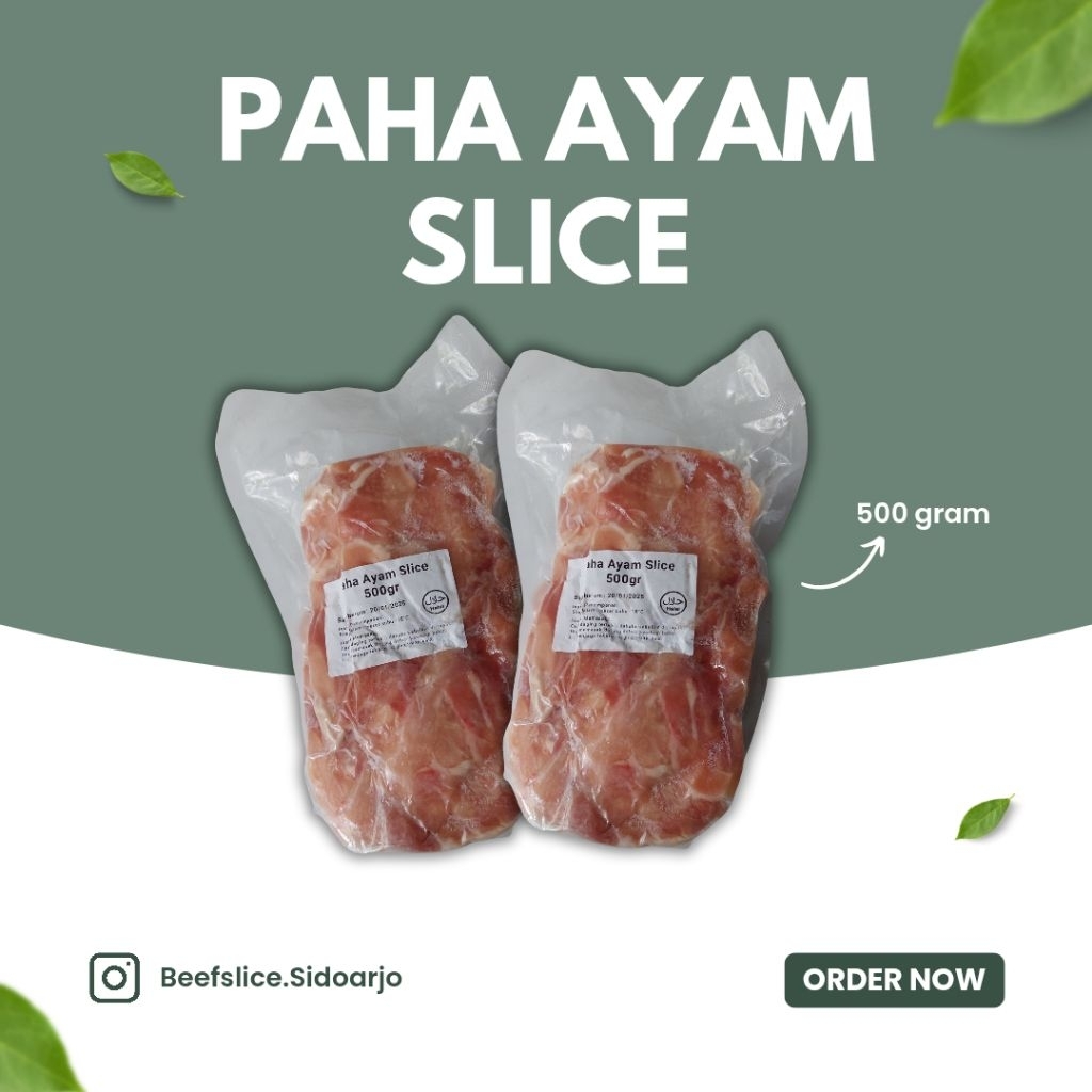 

READY Paha Ayam Slice Fillet Vacum 500 Gram