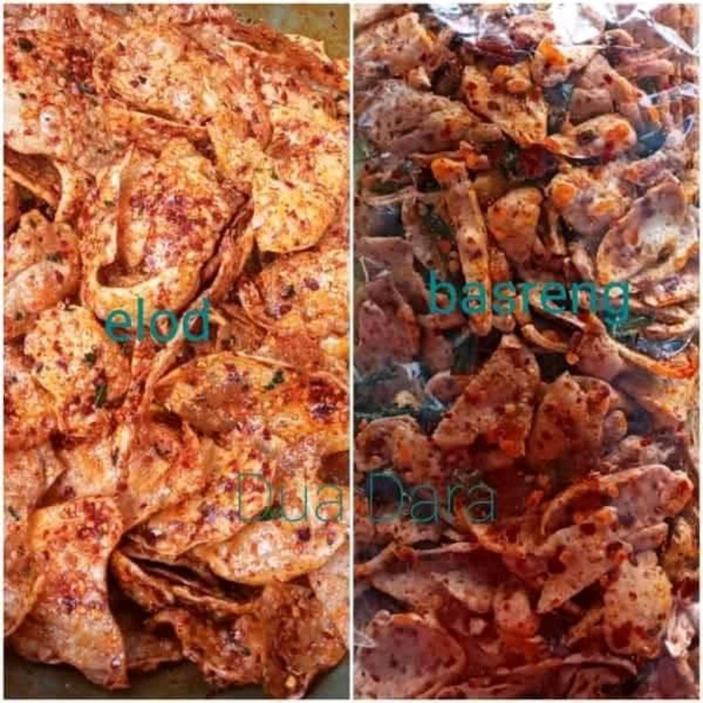

kerupuk elod pedas gurih+ daun jeruk