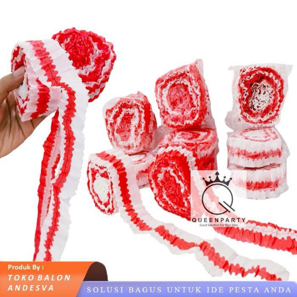 

kertas kreep jadi merah putih hut RI