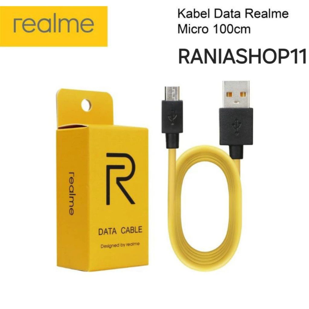 kabel charger Realme c11 kabel data micro USB original