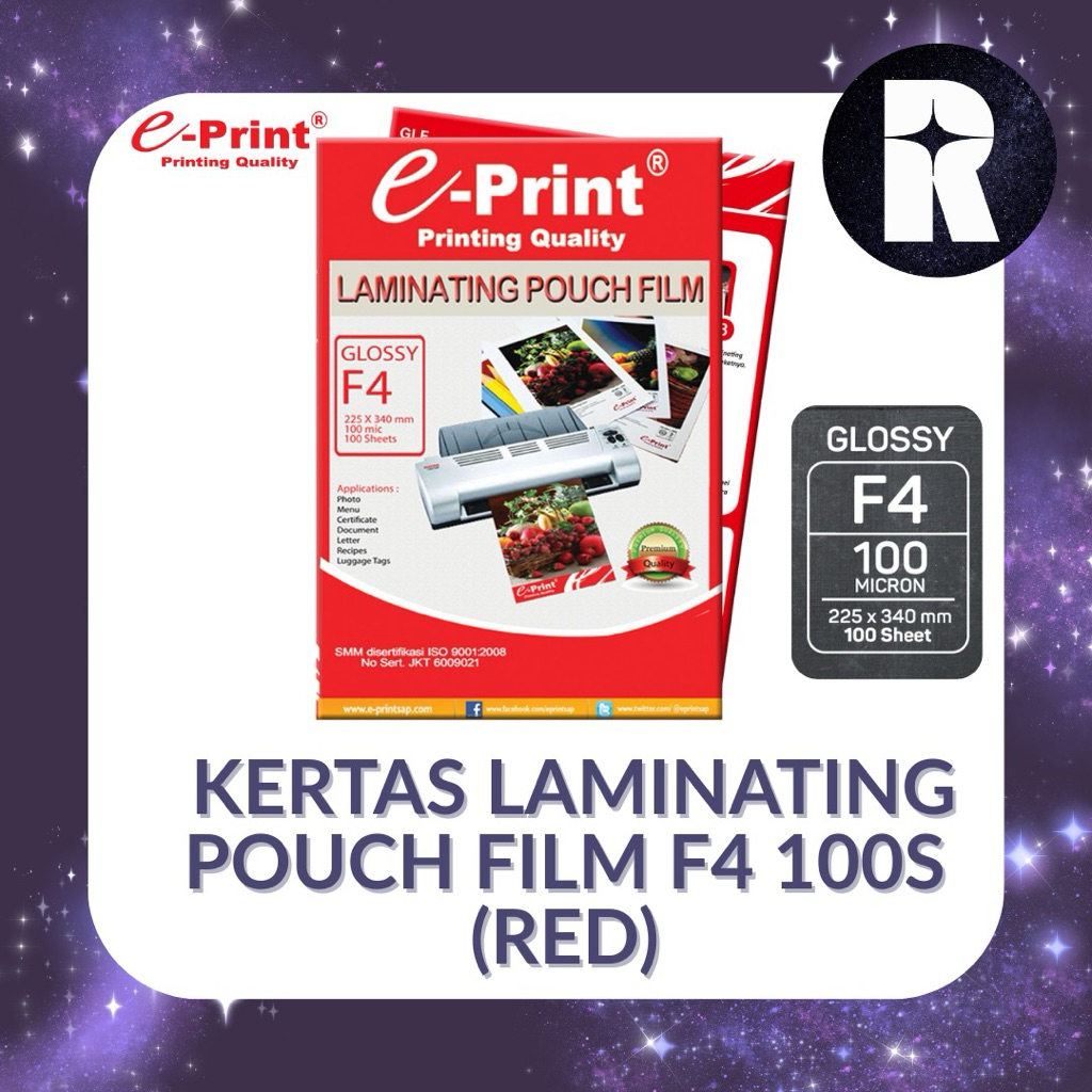 

KERTAS LAMINATING POUCH FILM F4 100S (RED)