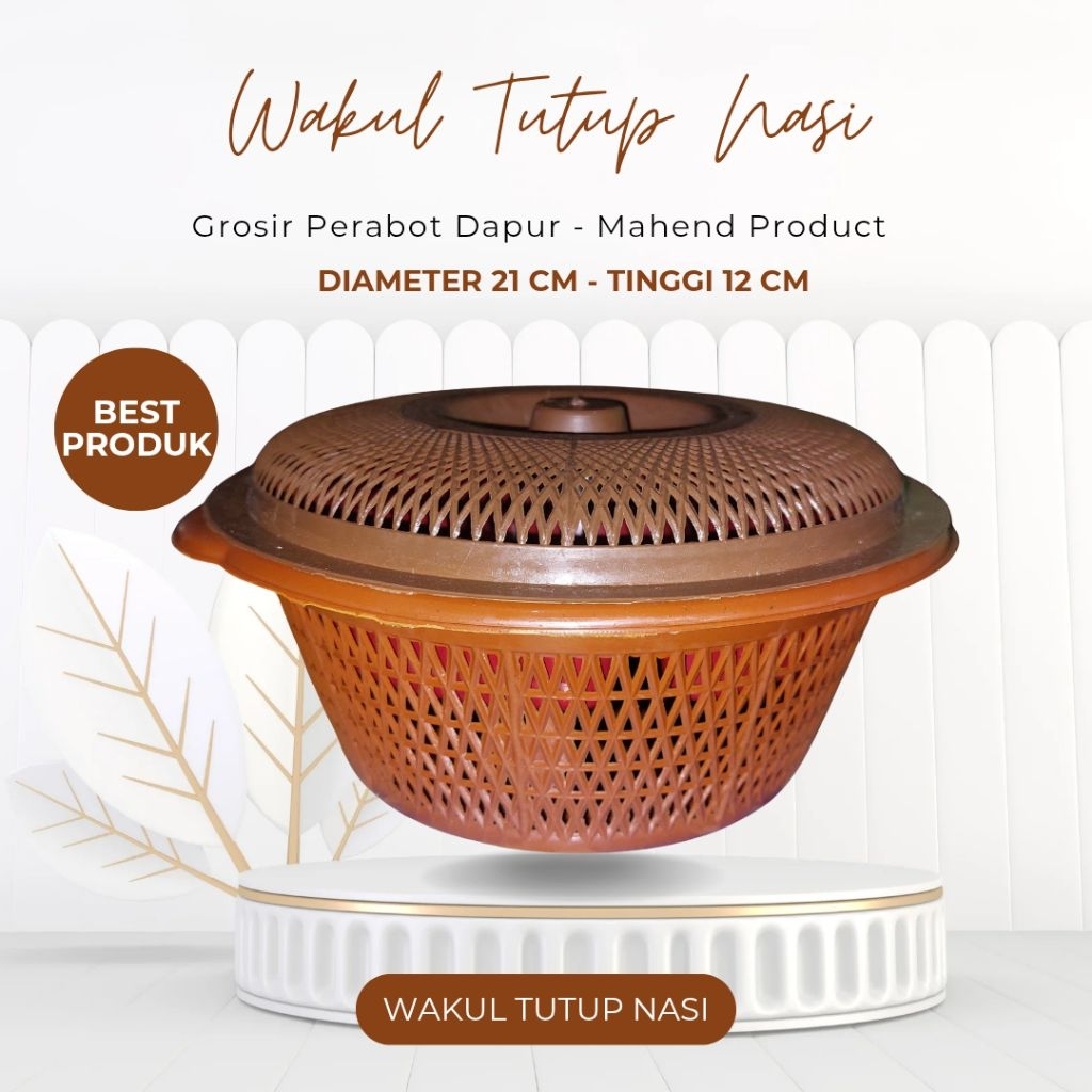 Wakul Tutup Plastik Nasi Hajatan (Tanpa Samir) / Wakul Nasi Wadah Berkat