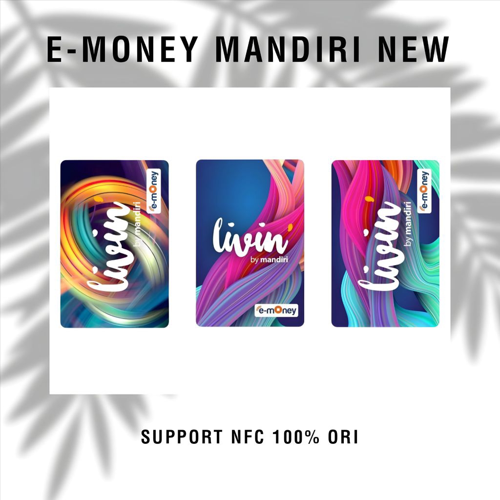 Kartu E-money Mandiri Support NFC/ Kartu Mandiri/ E-money Mandiri/ eMoney Card/ E-toll Mandiri/ Mand