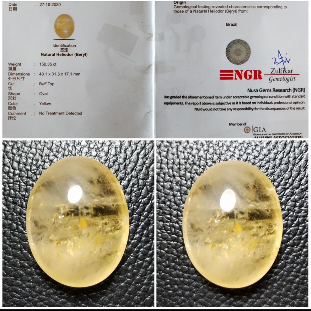 NATURAL HELIODOR BERYL ZAMRUD KUNING Ada blue sapphire ceylon safir srilanka ruby birma garnet tsavo