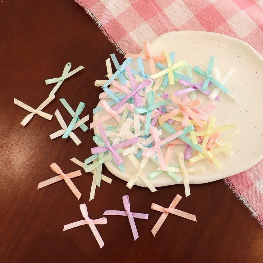 

Pita mini ribbon pastel dekorasi photo packaging aesthetic