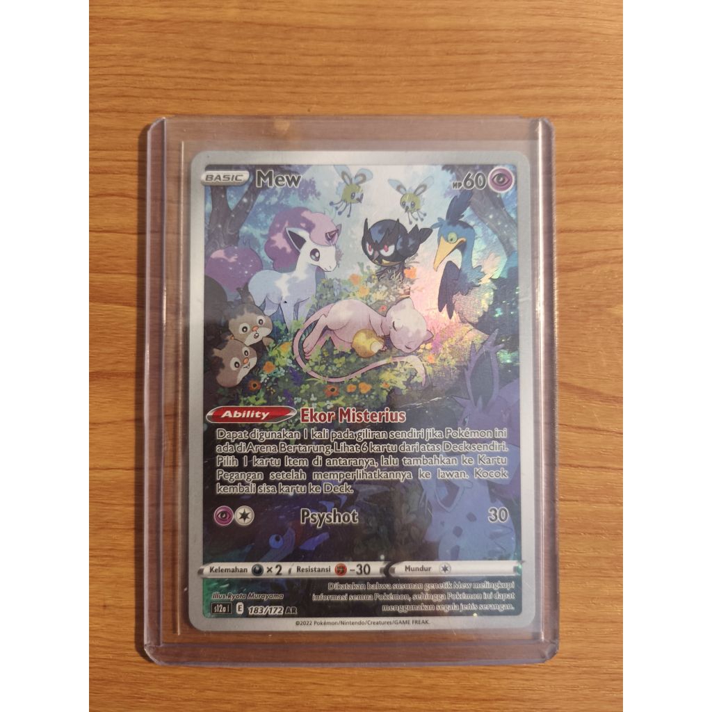 Mew ar Indonesia 183/172 kartu pokemon TCG Indonesia